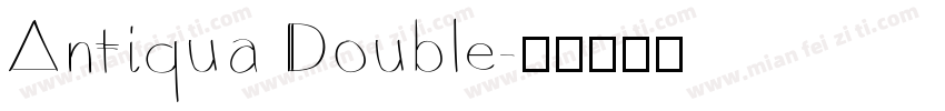 Antiqua Double字体转换